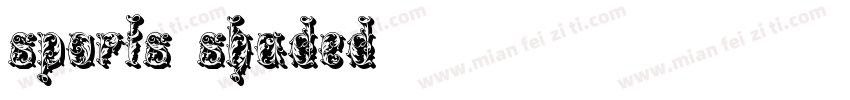sports shaded字体转换